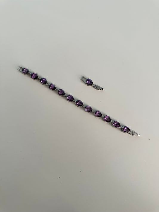 Paarse Druppels - Myralix Armband